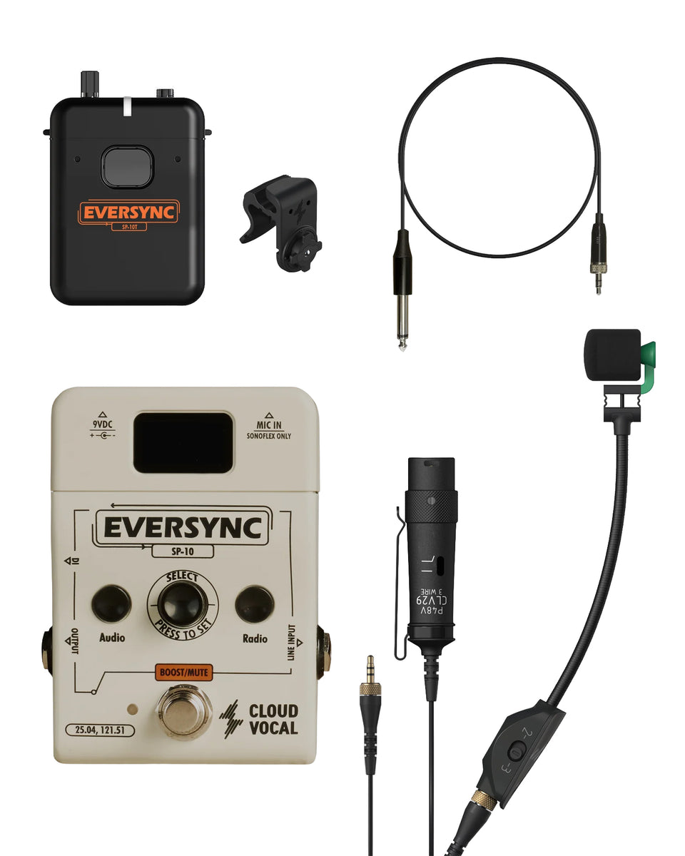 Cloudvocal EverSync SP-10 Wireless Stomp Pedal & SonoFlex