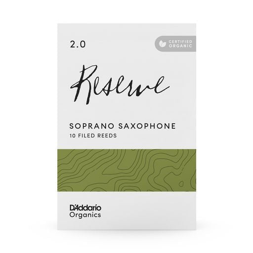 D'Addario Organic Reserve - Soprano Saxophone Reeds - Box of 10 - SAX