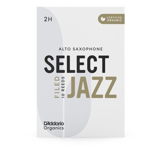 D'Addario Organic Select Jazz - Alto Saxophone Reeds - Box of 10 - SAX
