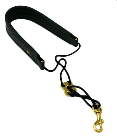 Dave Guardala Neck Strap for Alto + Tenor - Black - Gold Plated Hook - SAX