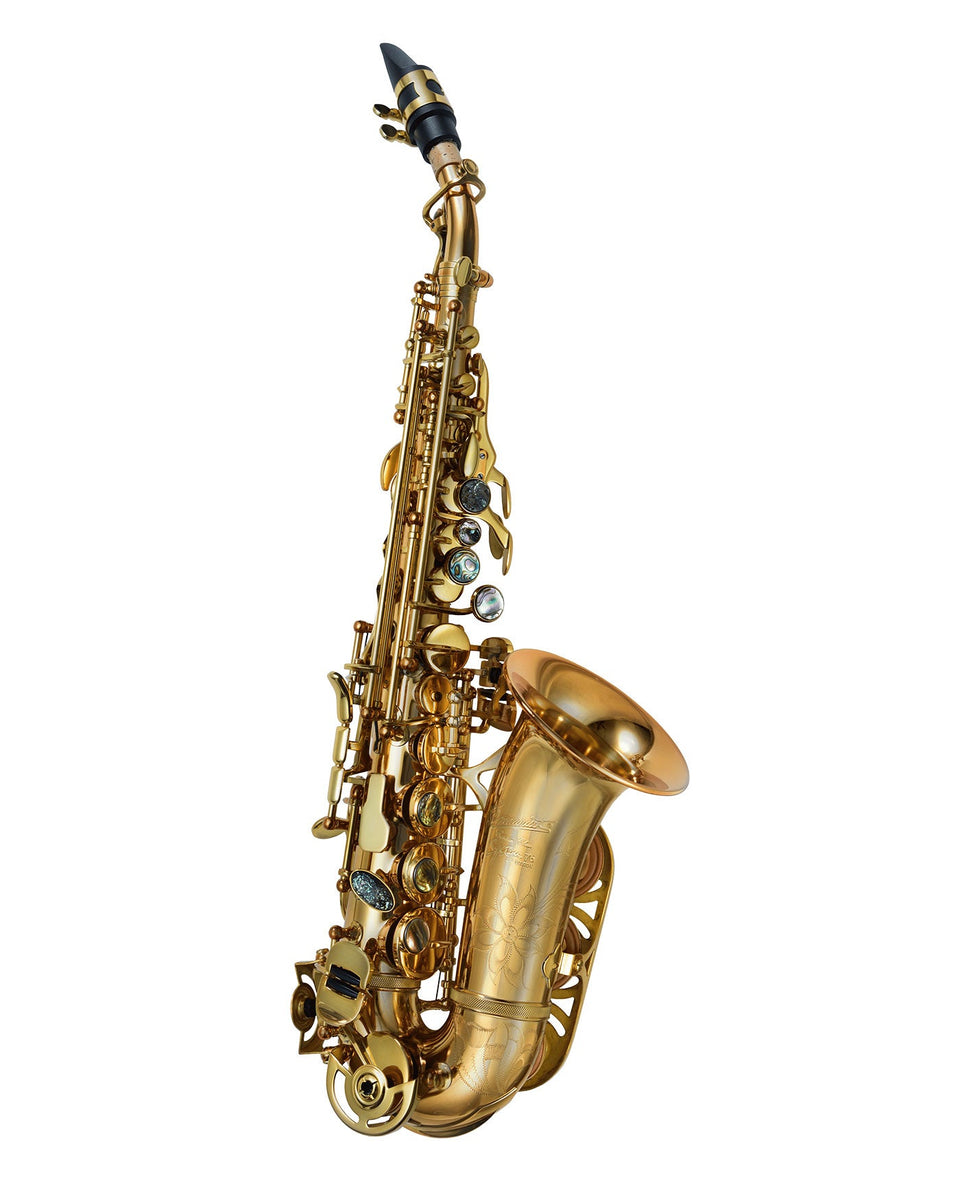 P Mauriat System 76 GL II Curved Soprano Saxophone - Gold Lacquer