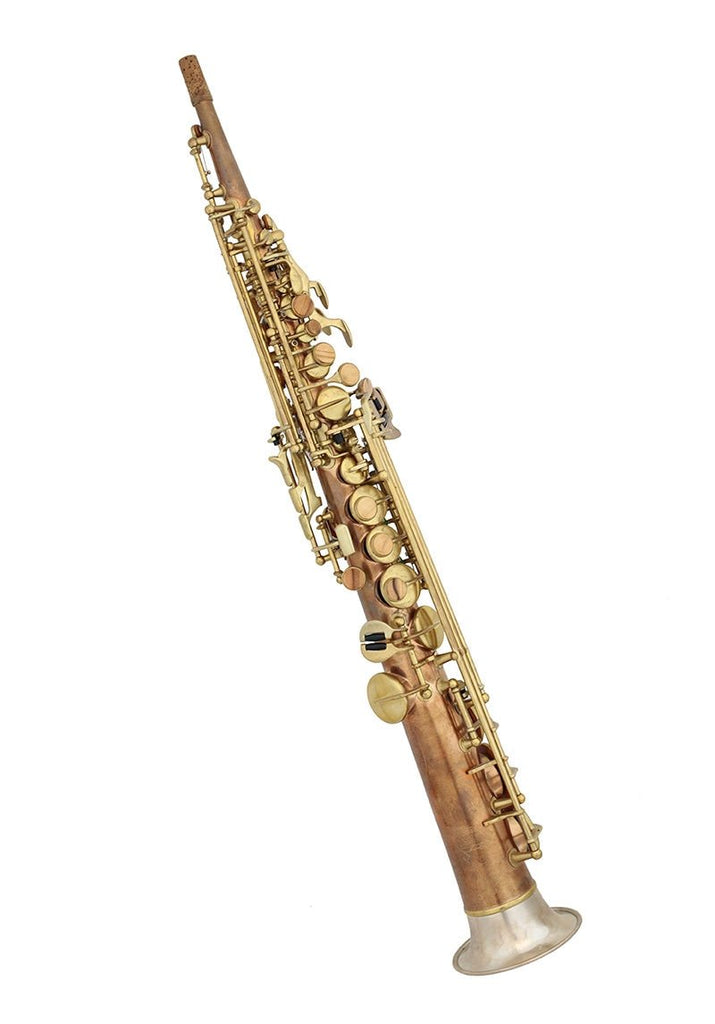 Rampone & Cazzani R1 Jazz Straight Soprano Saxophone - Two Voices - Silver / Brass - SAX