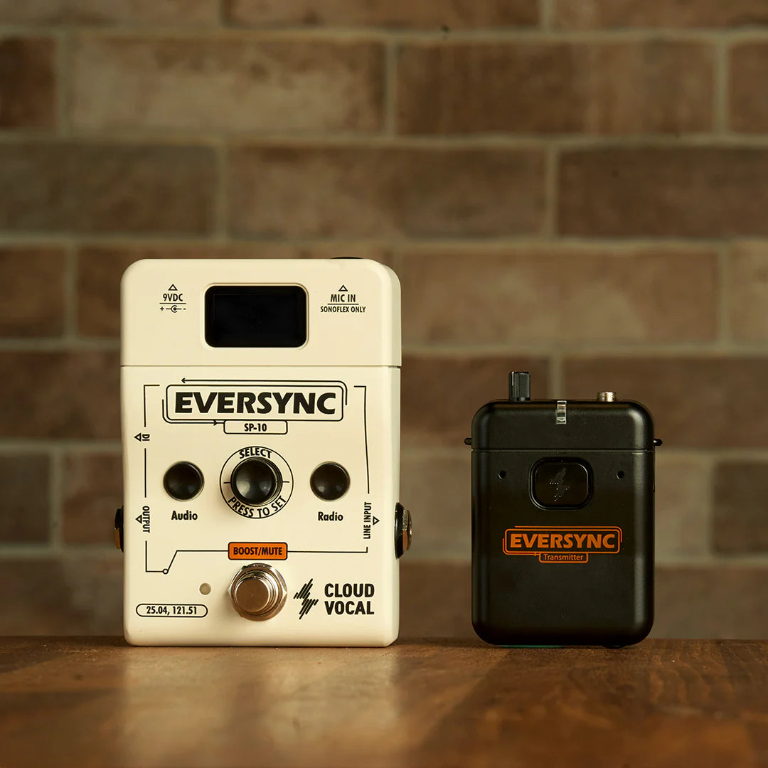 Cloudvocal EverSync SP-10 Wireless Stomp Pedal & SonoFlex Microphone B – SAX