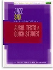 ABRSM: Jazz Sax Aural Tests And Quick Studies Levels/Grades 1-3 - SAX