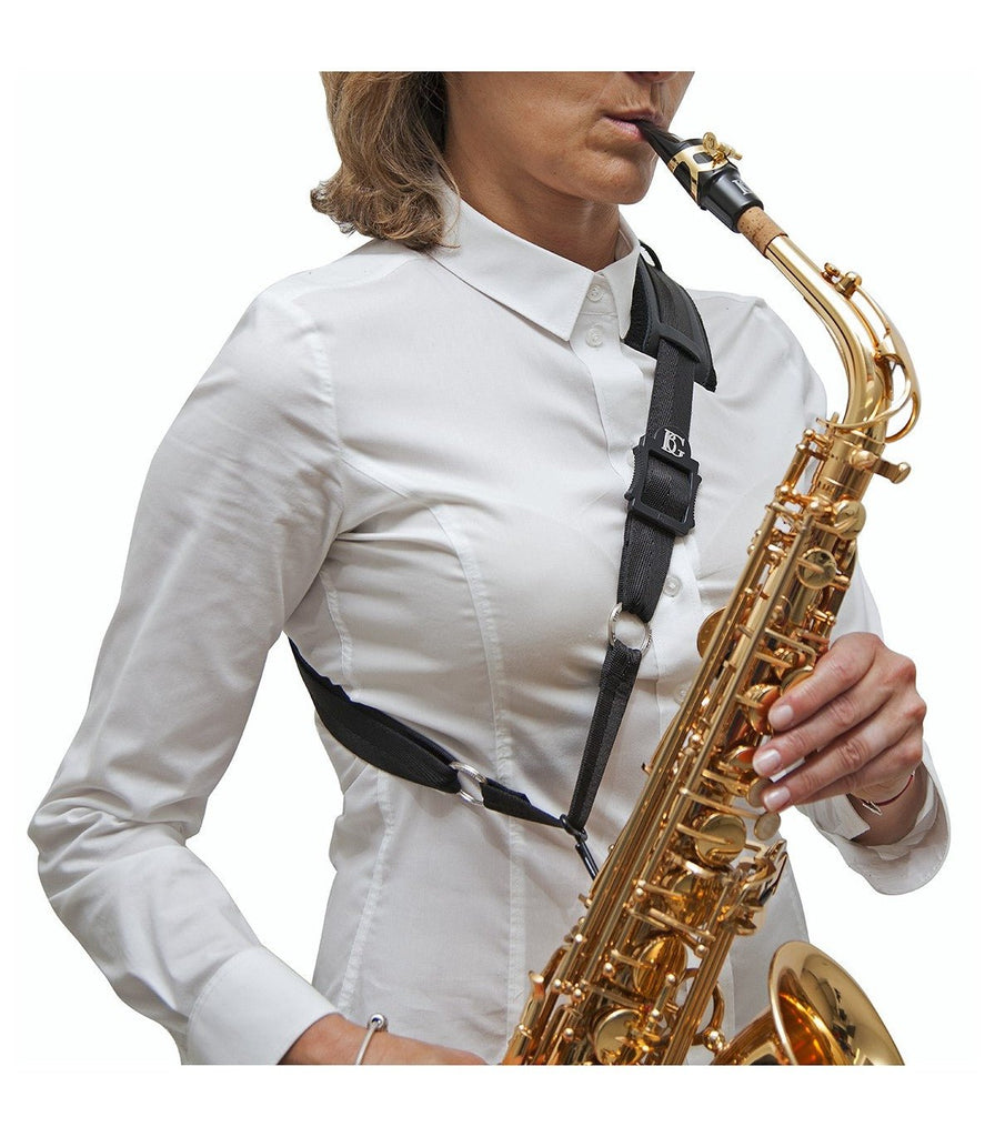 BG Leather Saxophone Shoulder Strap with Metal Hook - SAX