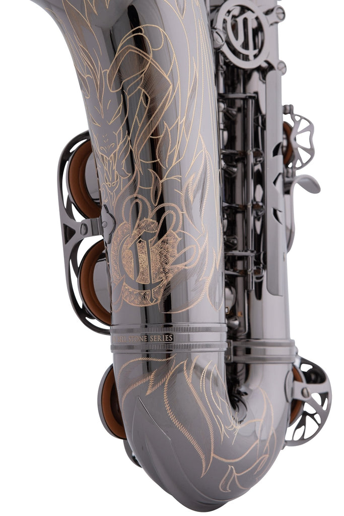 Cannonball A5 - B Polished Black Nickel - Tier 3 Engraving (Dragonfire) Alto Saxophone - SAX