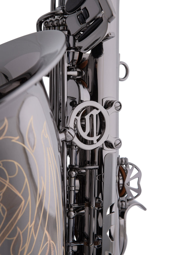 Cannonball A5 - B Polished Black Nickel - Tier 3 Engraving (Dragonfire) Alto Saxophone - SAX