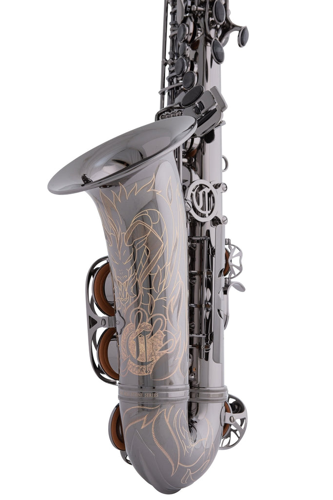 Cannonball A5 - B Polished Black Nickel - Tier 3 Engraving (Dragonfire) Alto Saxophone - SAX