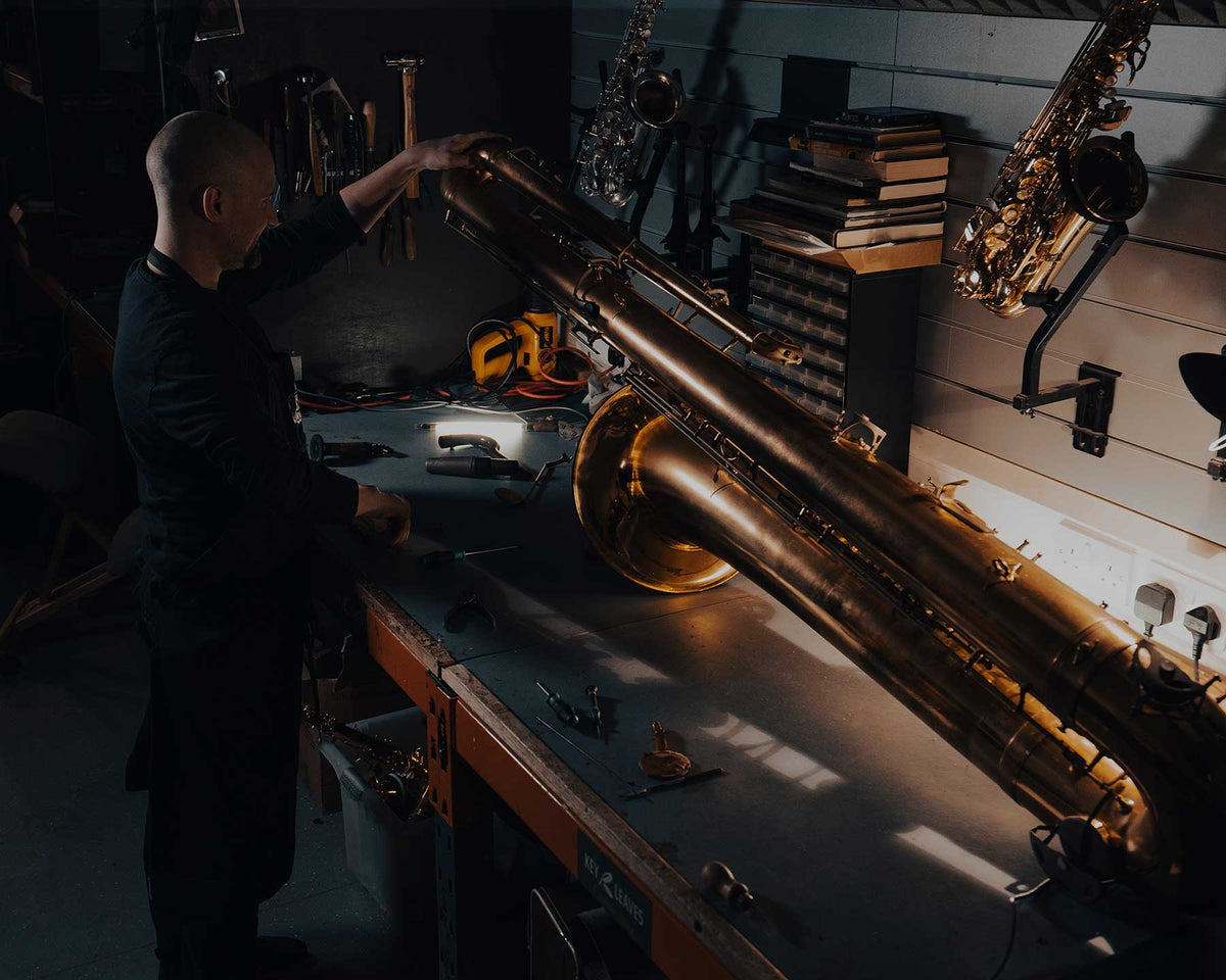Specialist saxophone preparation in the SAX workshop