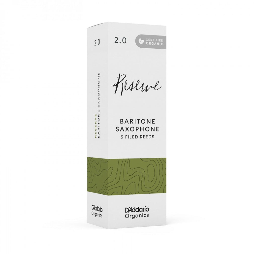 D'Addario Organic Reserve - Baritone Saxophone Reeds - Box of 5 - SAX