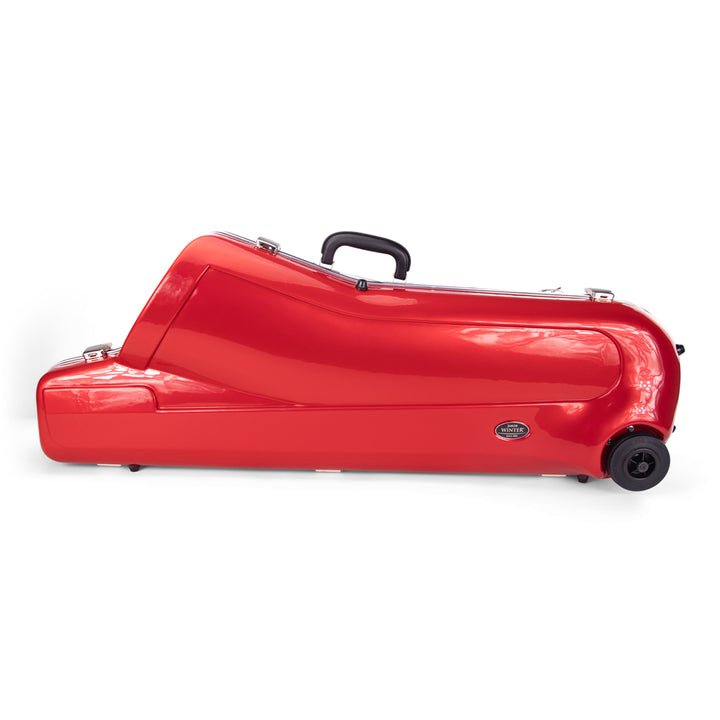 Jakob Winter Thermoshock Baritone Case - With Wheels - Red - SAX
