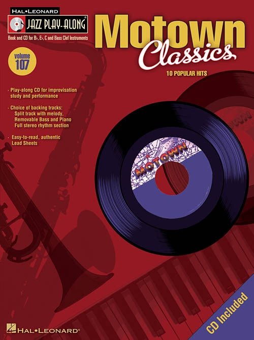 Jazz Play Along Volume 107: Motown Classics: 10 Popular Hits - SAX