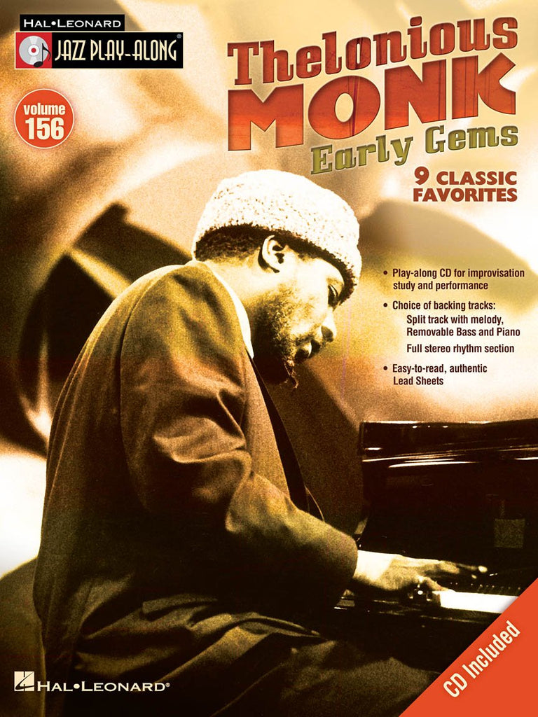 Jazz Play Along Volume 156 - Thelonious Monk - Early Gems - 9 Classic Favorites - SAX