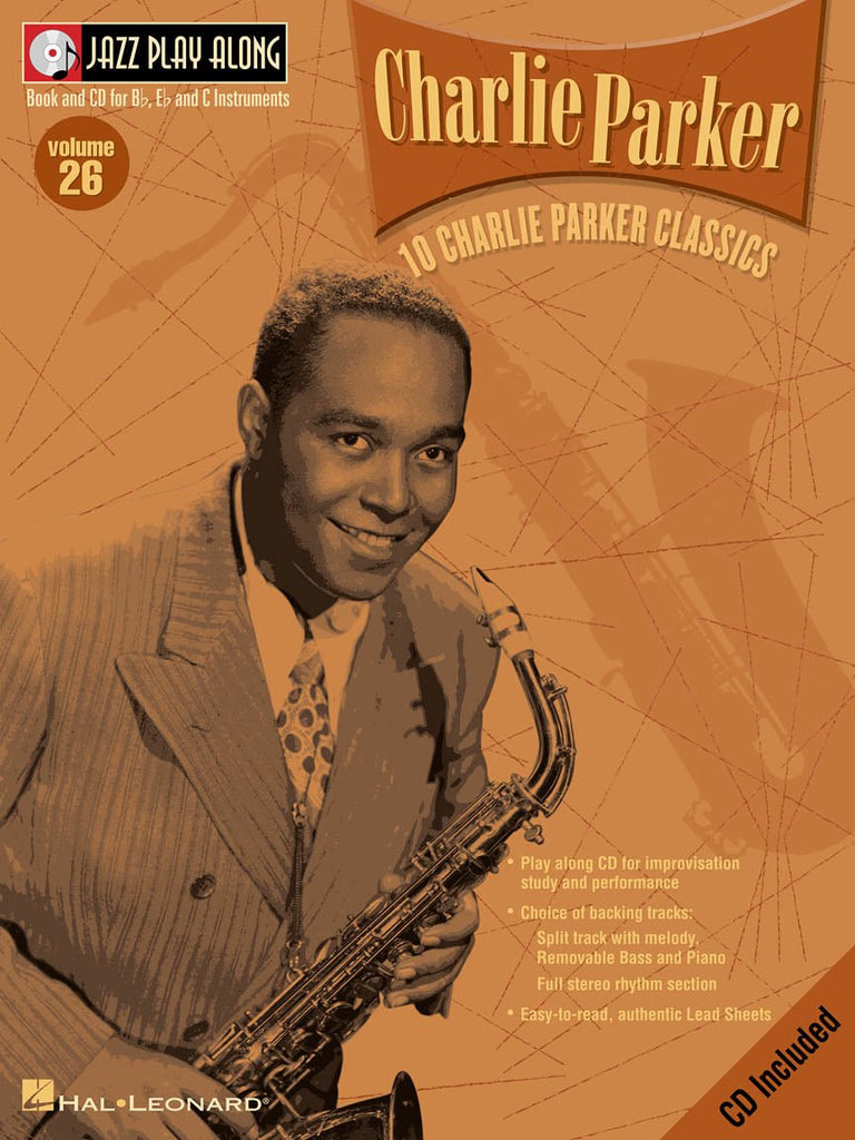 Jazz Play Along Volume 26: 10 Charlie Parker Classics - SAX