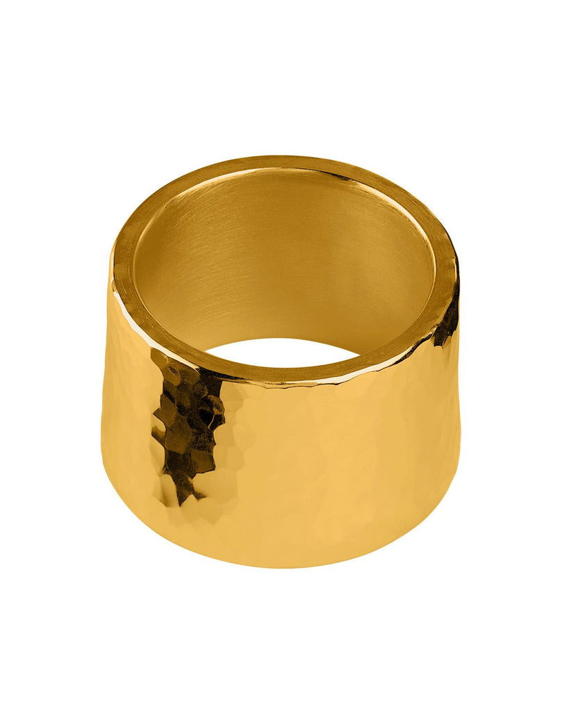 JodyJazz Power Ring Ligature & Cap - Hand Hammered Gold Plate - SAX