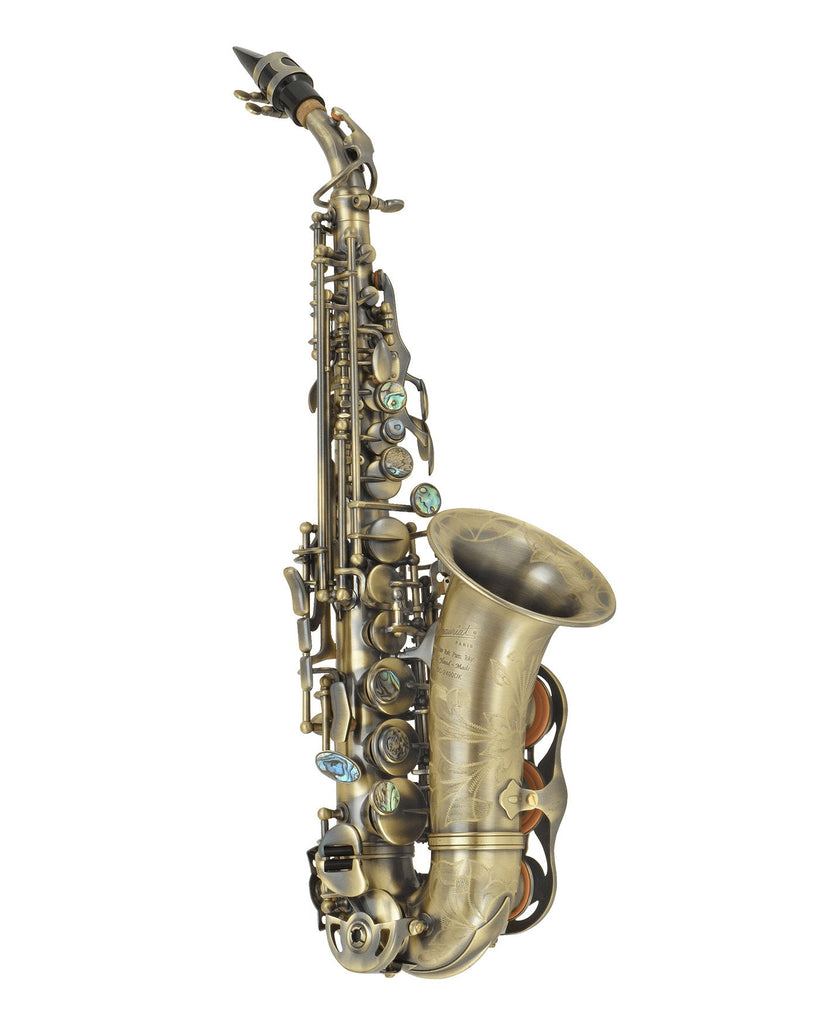 P Mauriat PMSS-2400 Curved Soprano Saxophone - Dark Vintage - SAX