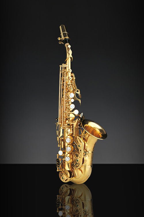 Rampone & Cazzani R1 Jazz Curved Soprano Saxophone - Gold Plated - SAX
