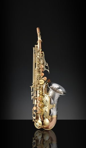 Rampone & Cazzani R1 Jazz Curved Soprano Saxophone - Two Voices - Solid Silver/Bronze - SAX