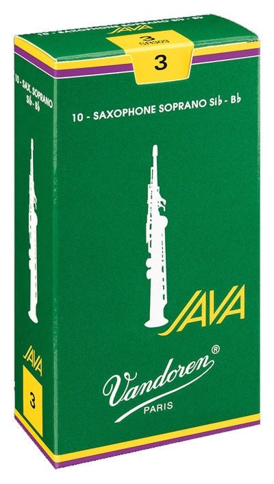 Vandoren Java - Soprano Saxophone Reeds - Box of 10 - SAX