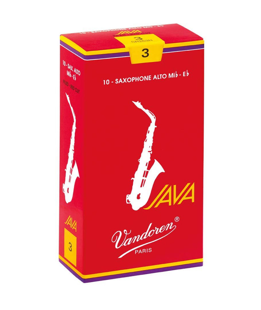 Vandoren Red Java - Alto Saxophone Reeds - Box of 10 - SAX