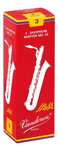 Vandoren Red Java - Baritone Saxophone Reeds - Box of 5 - SAX