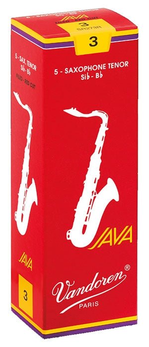 Vandoren Red Java - Tenor Saxophone Reeds - Box of 5 - SAX