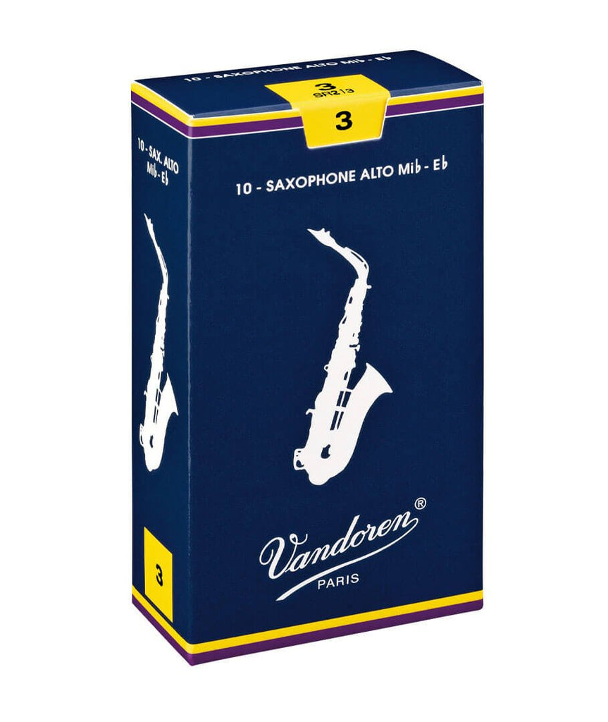 Vandoren Traditional - Alto Saxophone Reeds - Box of 10 - SAX