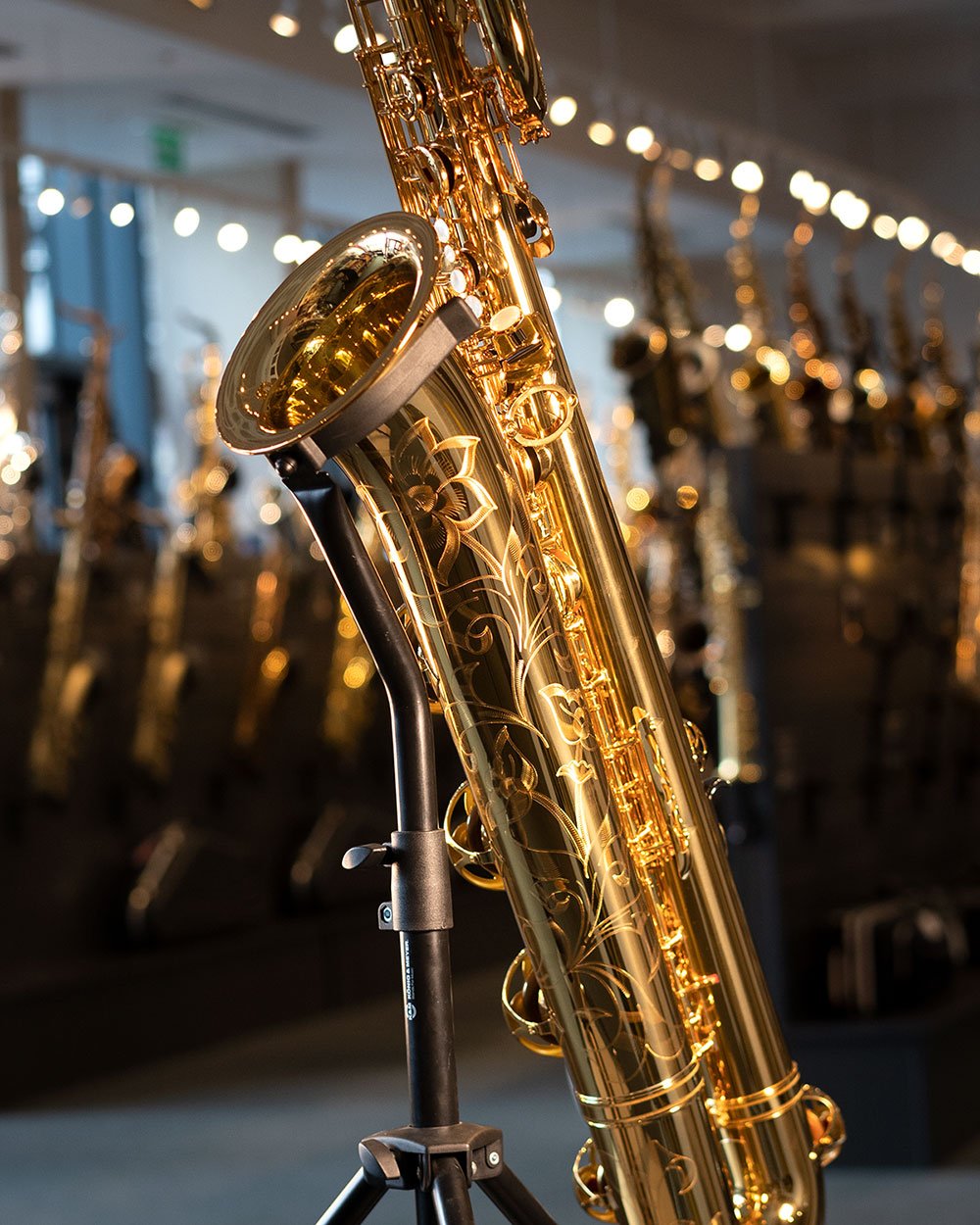 Sax Designs Yamaha Bari Sax Yamaha YBS480 Baritone Saxophone, Gold Lacquer At